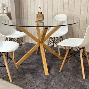 Mesa 120cm + 4 Sillas Eames