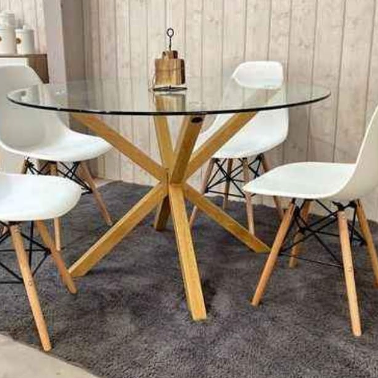 Mesa 120cm + 4 Sillas Eames 1