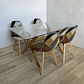Mesa Rectangular 140 x 90 + 4 Sillas Davinci - Miniatura 2