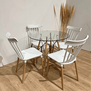Mesa 80 + 4 Sillas Windsor
