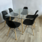 Mesa Rectangular 120*80 + 6 Sillas Eames - Miniatura 1