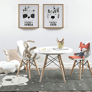 Pack Mesa Eames Kids + 2 Sillas Kids