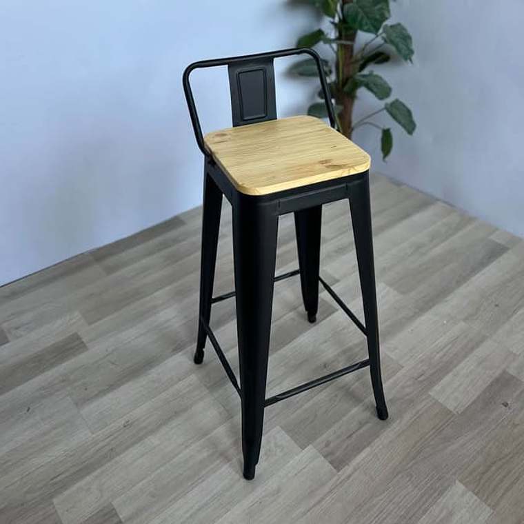 Tolix  64 cm (asiento de Madera ) 1