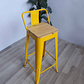 Tolix  64 cm (asiento de Madera ) - Miniatura 4