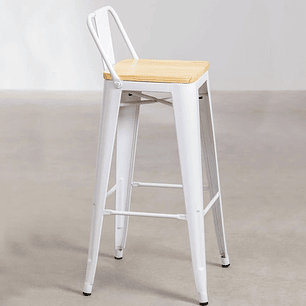 Tolix 77cm  (asiento de Madera)