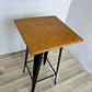 Mesa Tolix Madera 60x60x108 - Miniatura 2