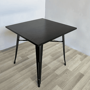 Mesa Tolix Negra 80x80