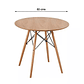 Mesa Eames 80cm Color Madera - Miniatura 1