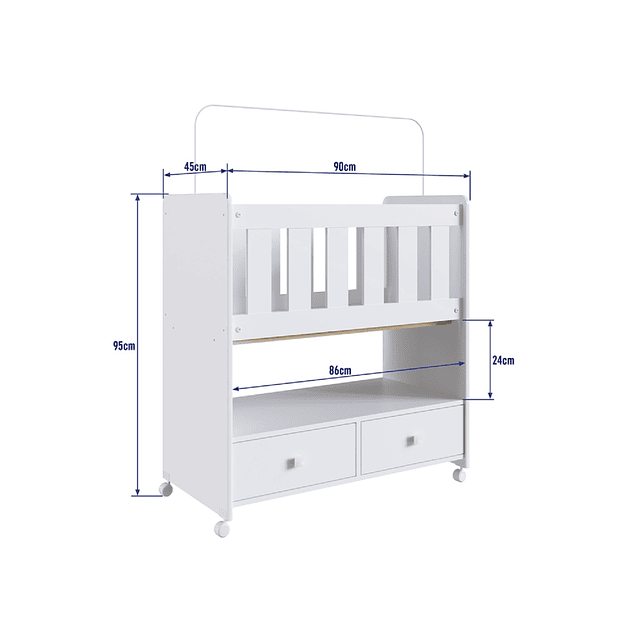 Cuna 2 Cajones + Colchón