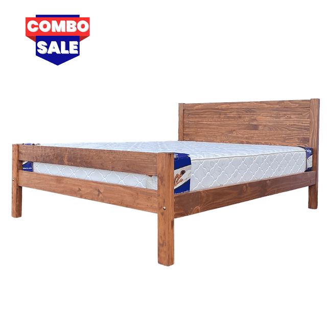 Combo Premium 2 Marquesa Tablero + Colchón T-3500 2 Plazas