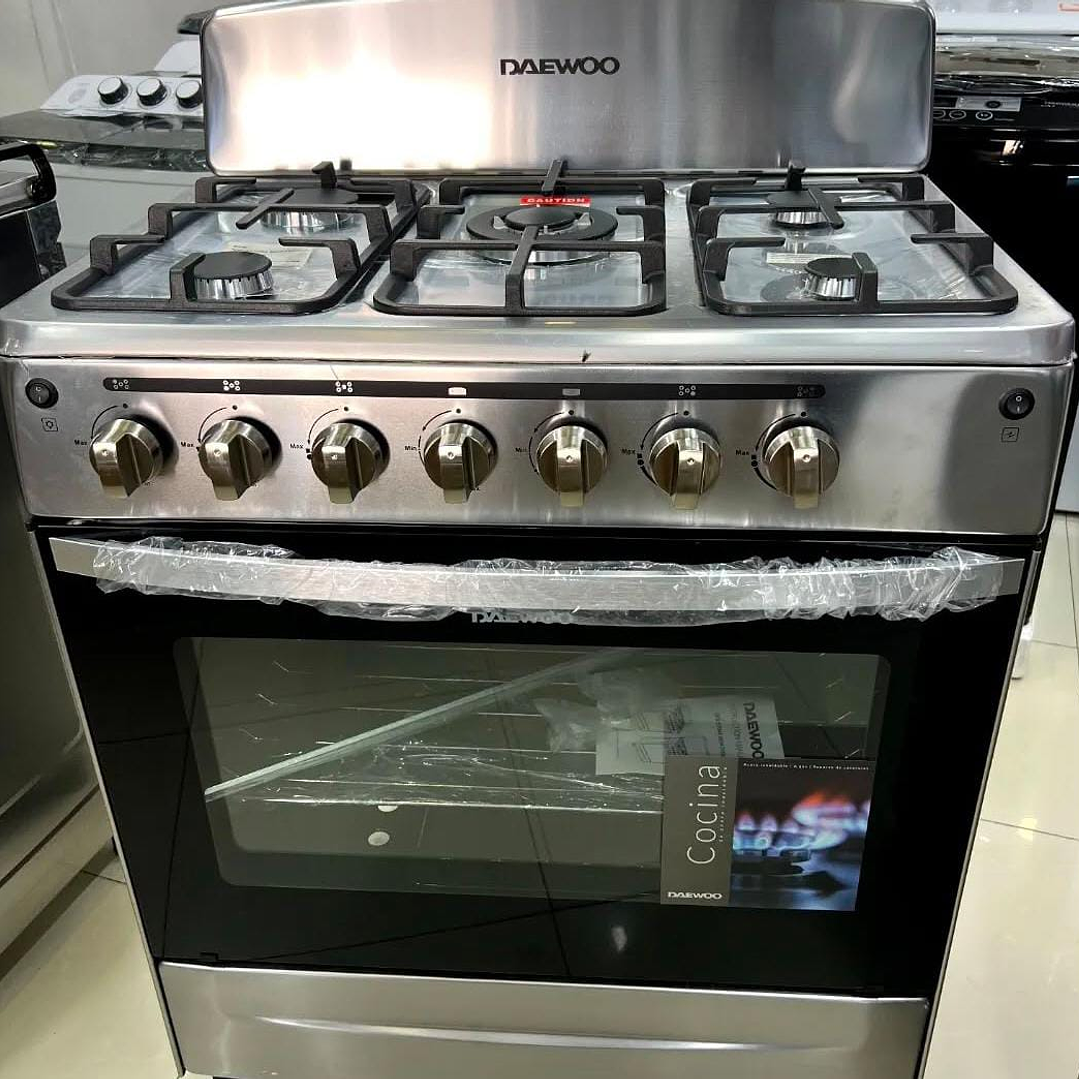 COCINA DAEWOO 5 PLATOS CONEXIÓN A GAS DE CAÑERIA 1