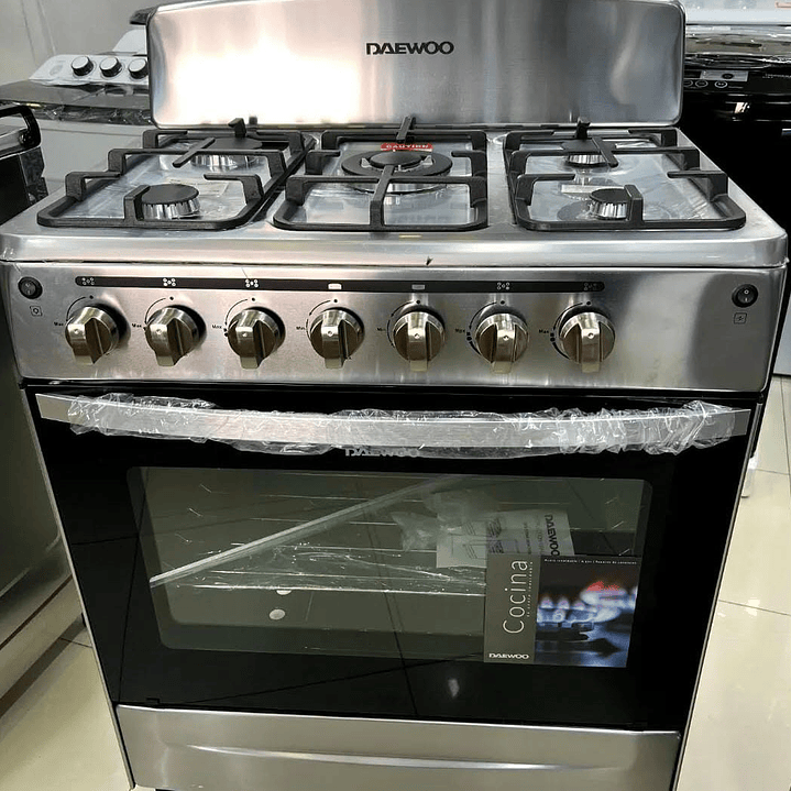 COCINA DAEWOO 5 PLATOS CONEXIÓN A GAS DE CAÑERIA 1