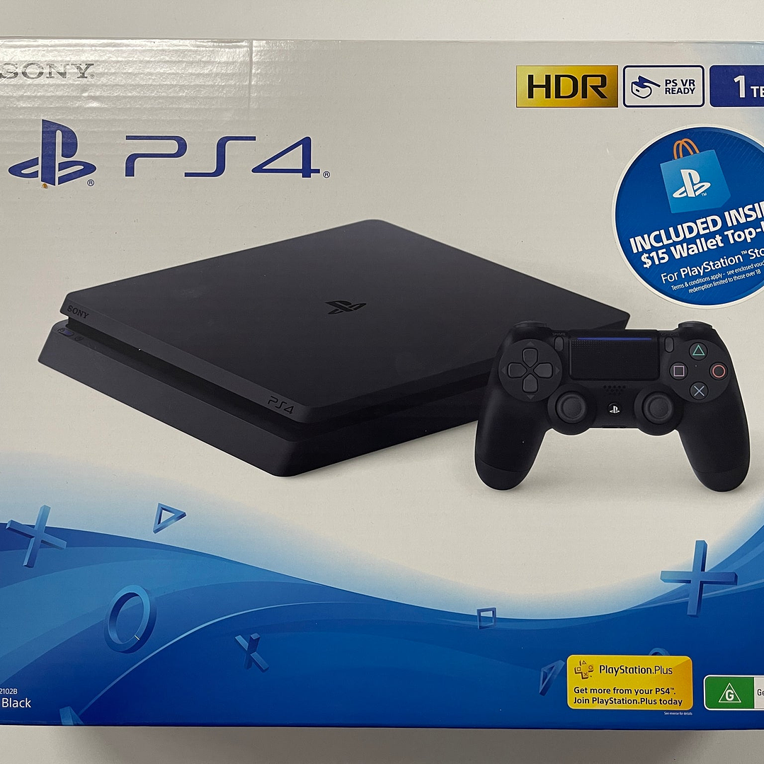 Consola Sony PlayStation 4 PS4 Slim de 1 TB completa en caja 1