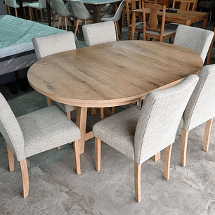 Comedor Preston 6 Sillas Extensible