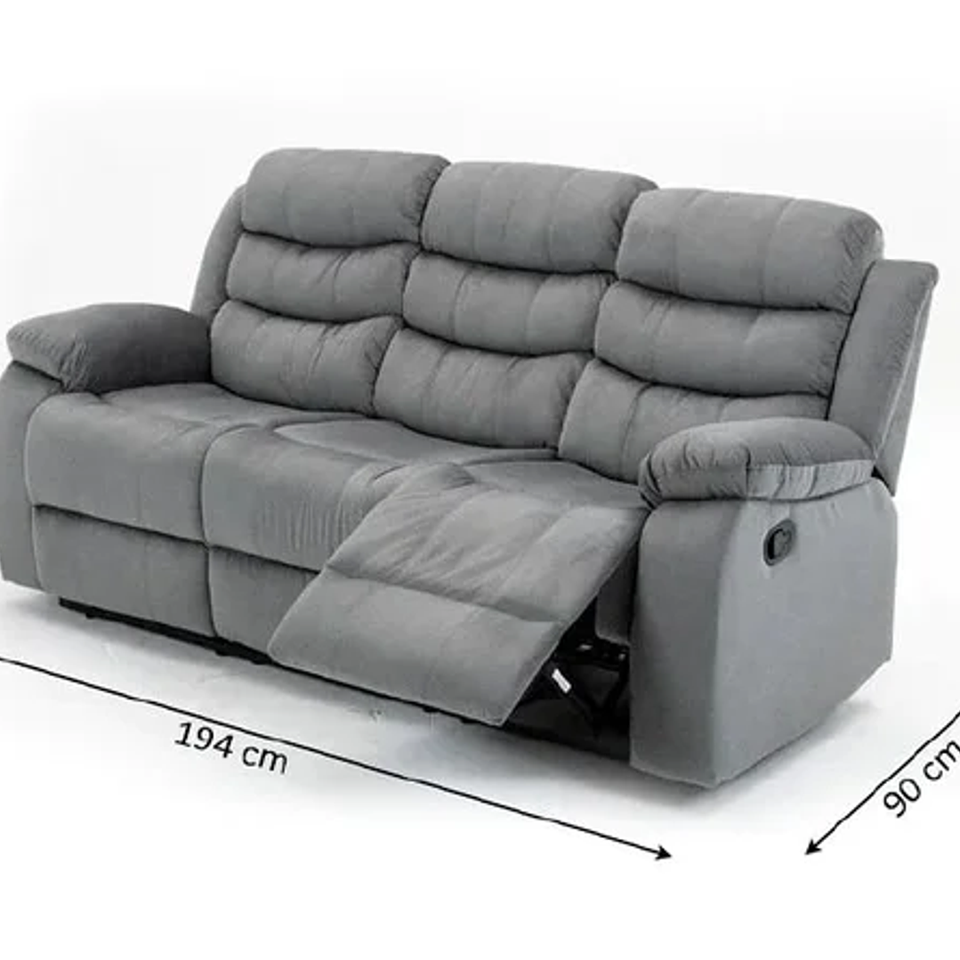 Sofá reclinable 3 plazas 1