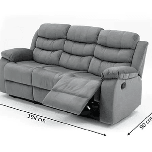 Sofá reclinable 3 plazas
