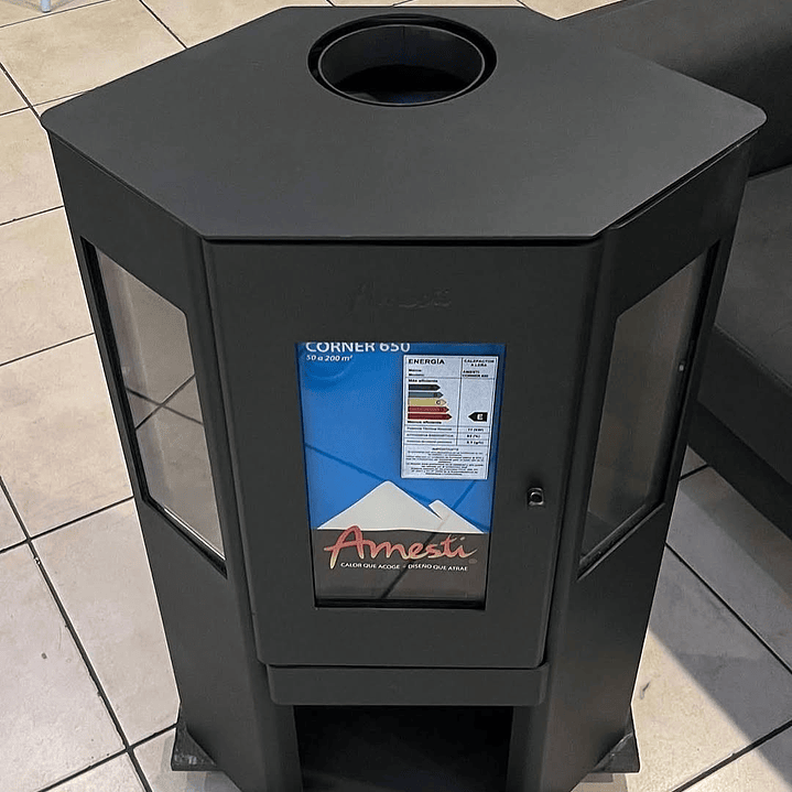 Estufa a leña amestic corner 650 3