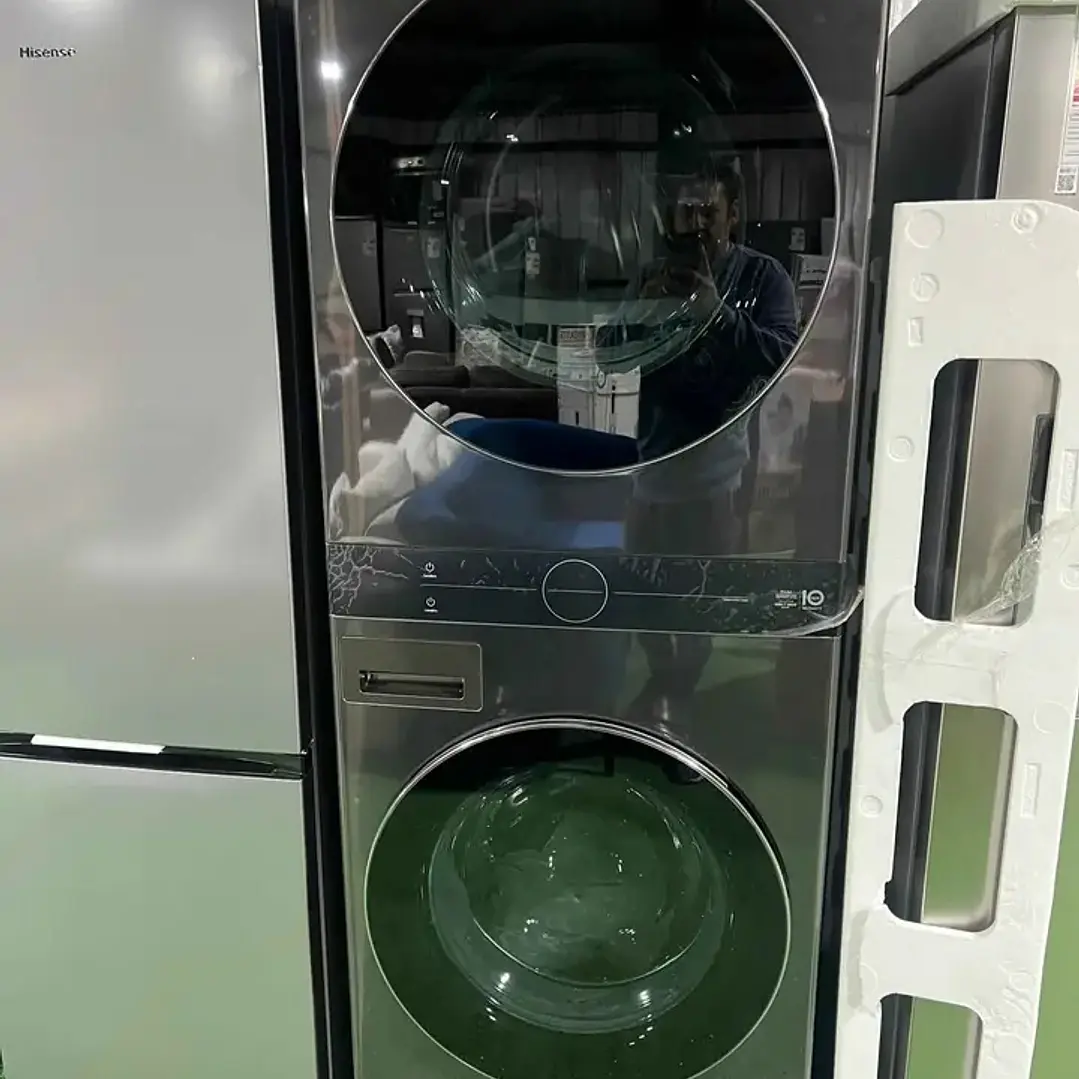 Torre de Lavado WashTower™ LG 4.5cu.ft (lavado)/7.4cu.ft (Secado a Gas), WKGX201HBA, Carga Frontal, Center Control™ 2