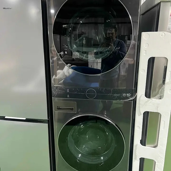 Torre de Lavado WashTower™ LG 4.5cu.ft (lavado)/7.4cu.ft (Secado a Gas), WKGX201HBA, Carga Frontal, Center Control™ 2