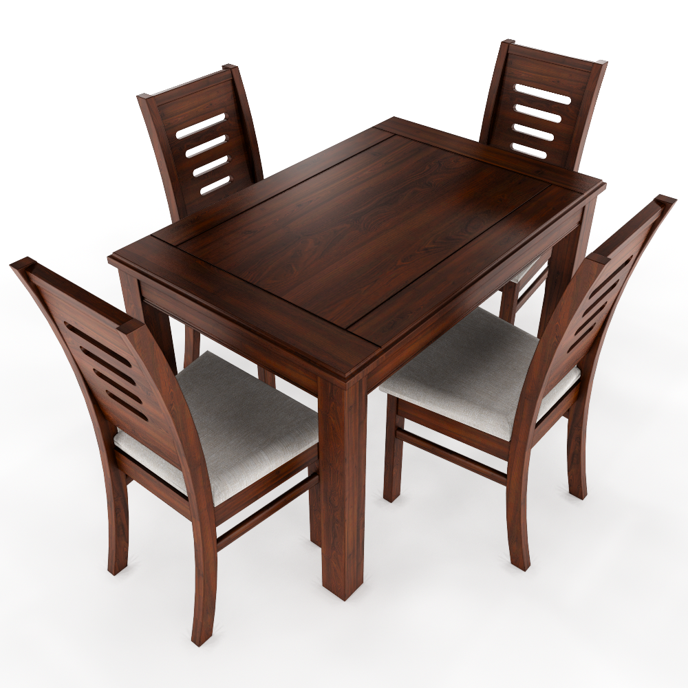 Juego de comedor Nogal Roma 4 sillas  1