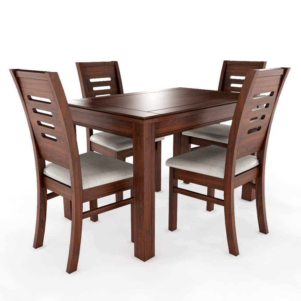 Juego de comedor Nogal Roma 4 sillas  3