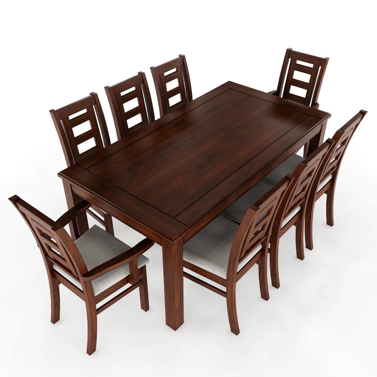 JUEGO DE COMEDOR NOGAL SEVILLA 8 SILLAS INCLUYE  SITIALES 1