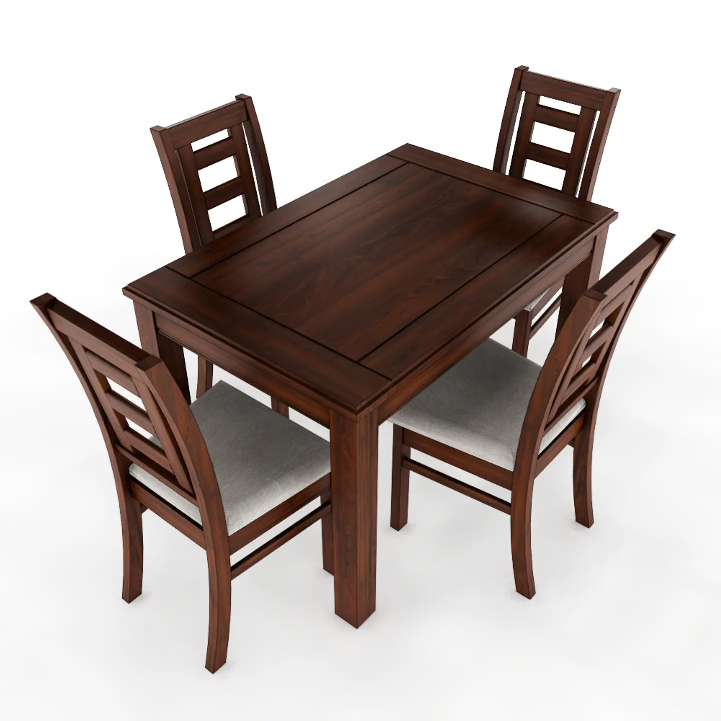 JUEGO DE COMEDOR NOGAL SEVILLA 4 SILLAS 4