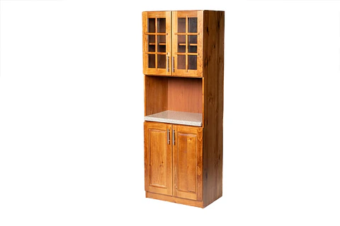 Mueble de Cocina para Microondas Berin Madera Nogal