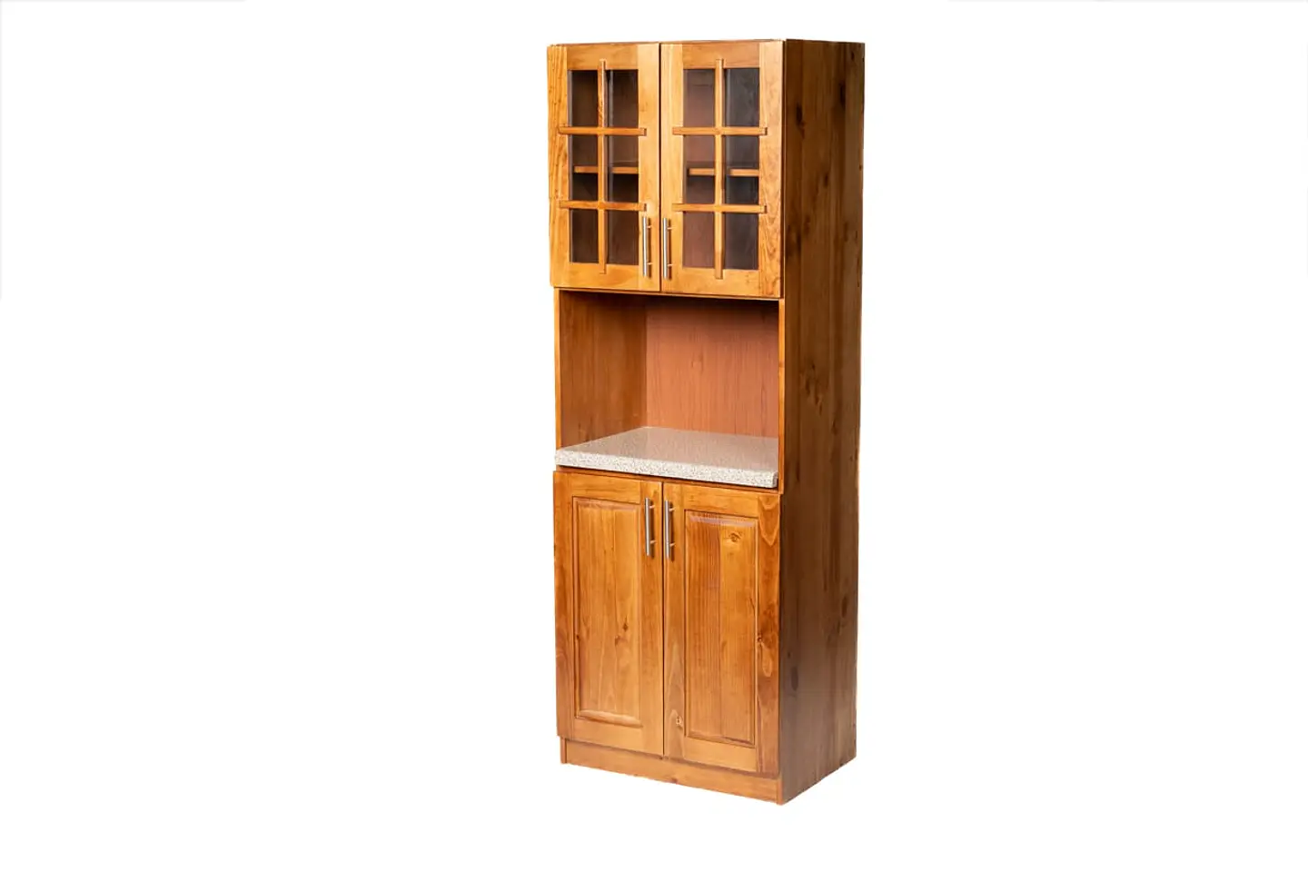 Mueble de Cocina para Microondas Berin Madera Nogal 1