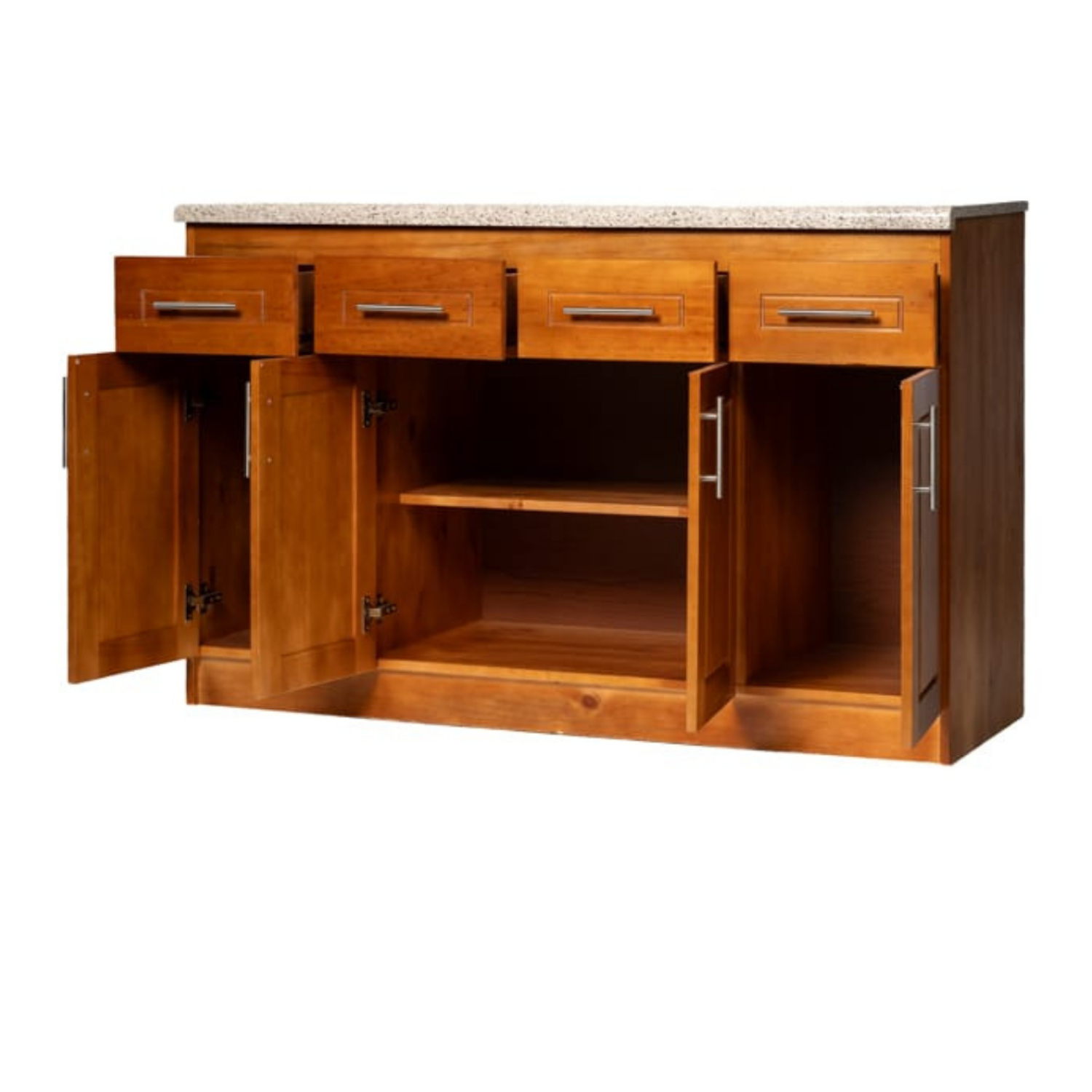 Mueble de Cocina Berlin Madera Nogal Base 4 Puertas 2