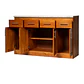 Mueble de Cocina Berlin Madera Nogal Base 4 Puertas - Miniatura 2