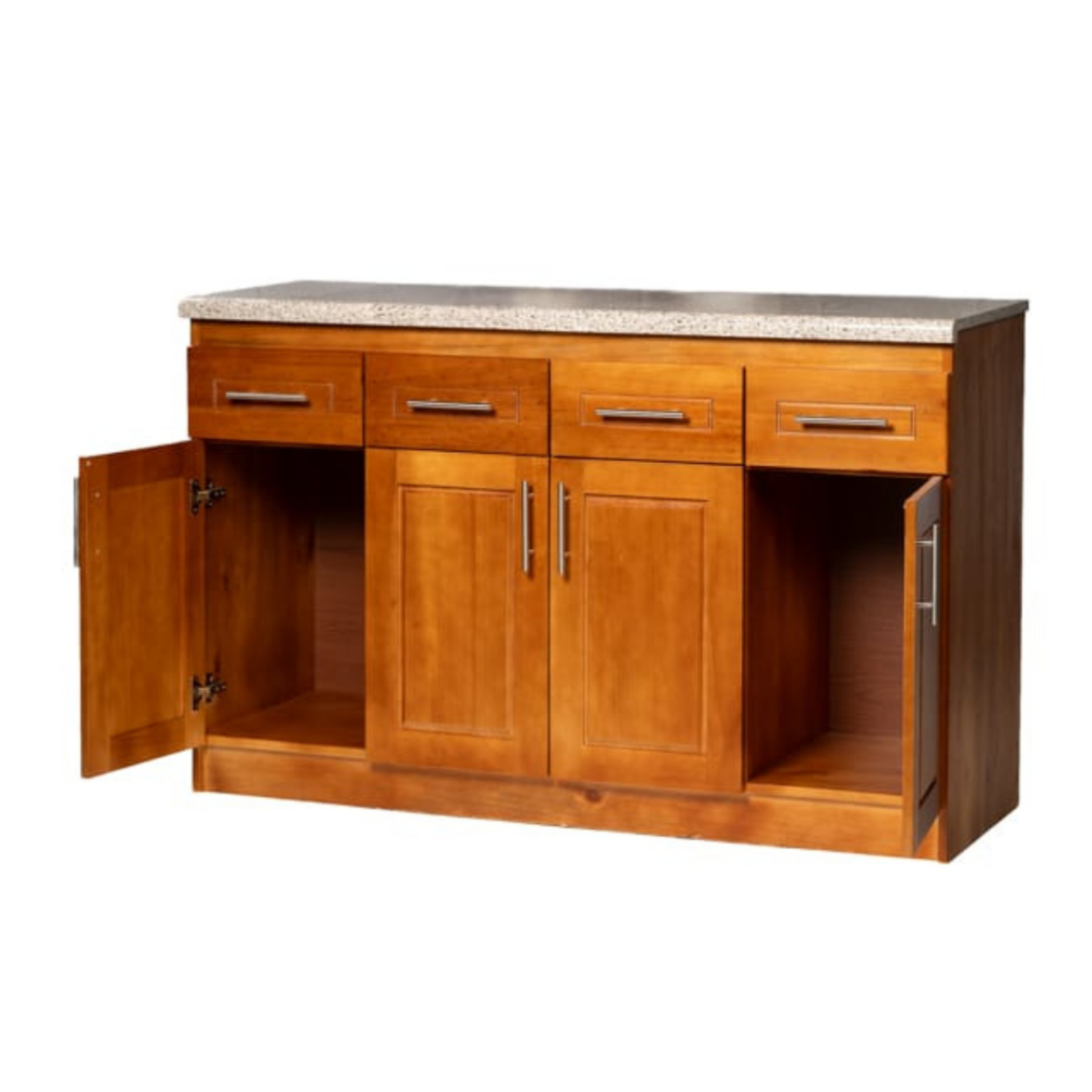 Mueble de Cocina Berlin Madera Nogal Base 4 Puertas 3