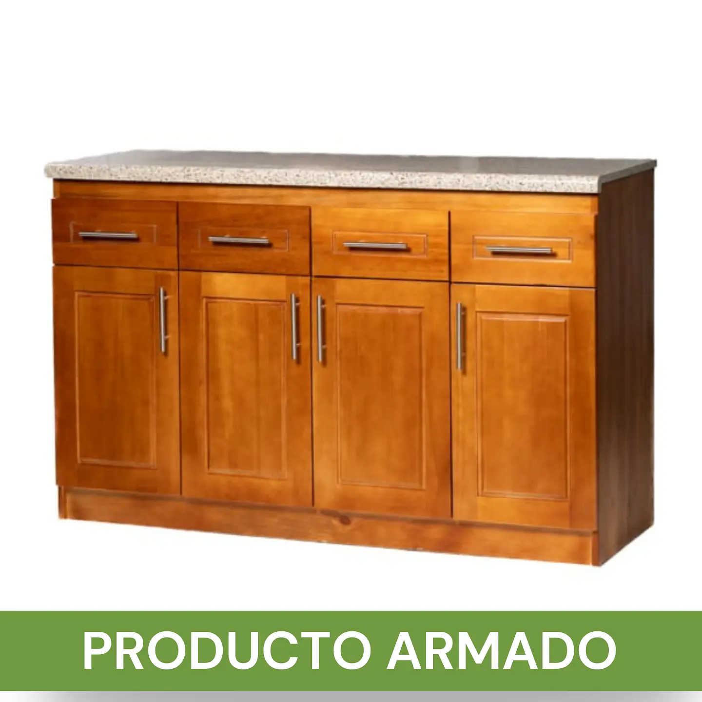 Mueble de Cocina Berlin Madera Nogal Base 4 Puertas 4