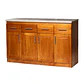 Mueble de Cocina Berlin Madera Nogal Base 4 Puertas - Miniatura 1