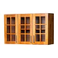 Mueble de Cocina Berlin Madera Nogal Elevacion 3 Puertas - Miniatura 1
