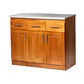 Mueble de Cocina Berlin Madera Nogal Base 3 Puertas - Miniatura 1