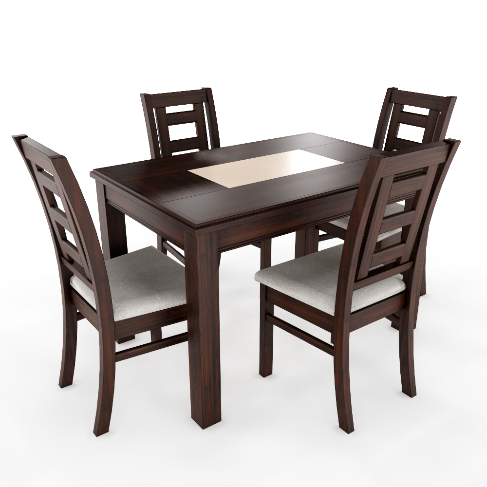 Juego de comedor porcelanato sevilla 4 personas chocolate 2
