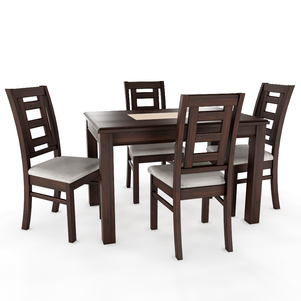 Juego de comedor porcelanato sevilla 4 personas chocolate 3