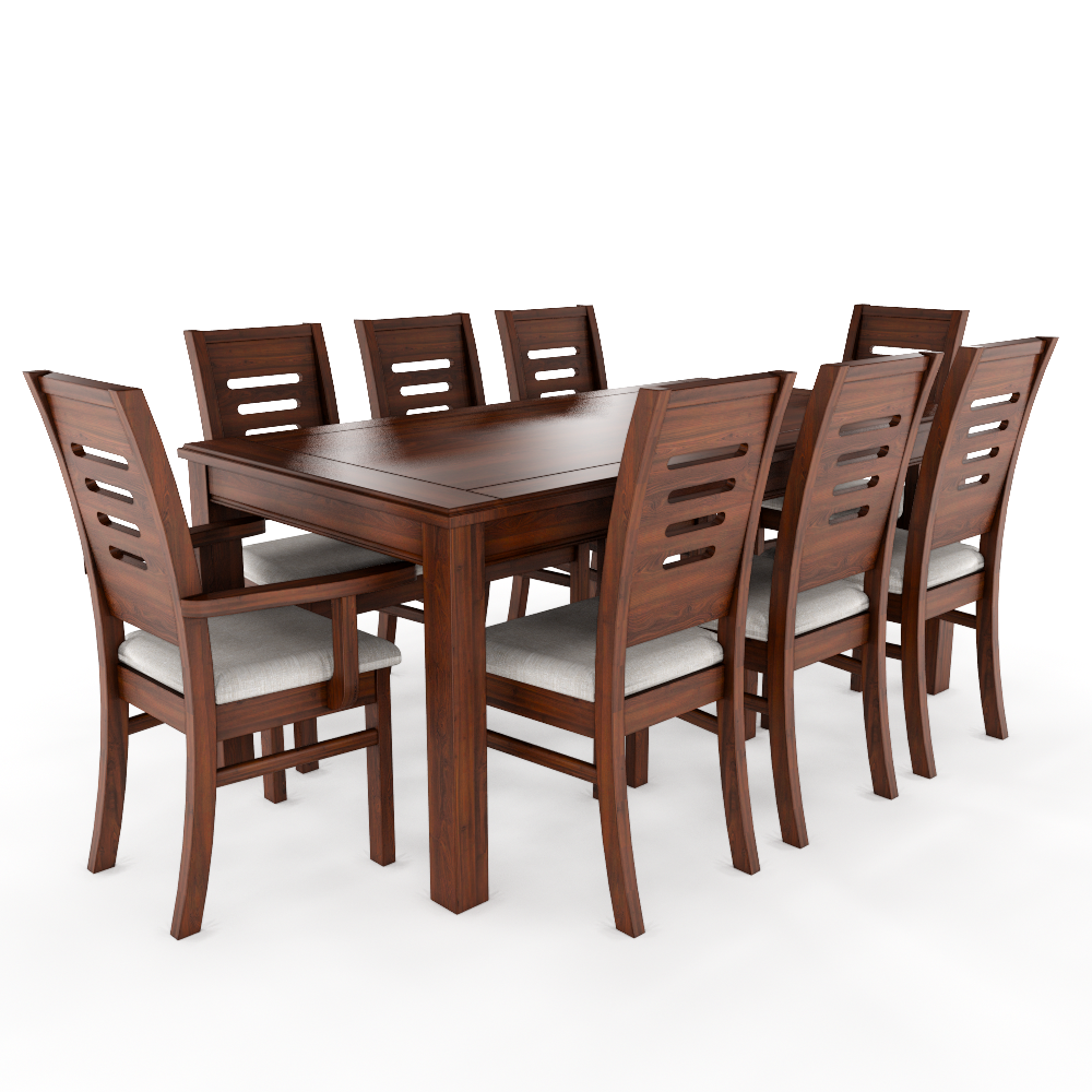 Juego de comedor nogal roma 8 sillas incluye 2 sitiales  3