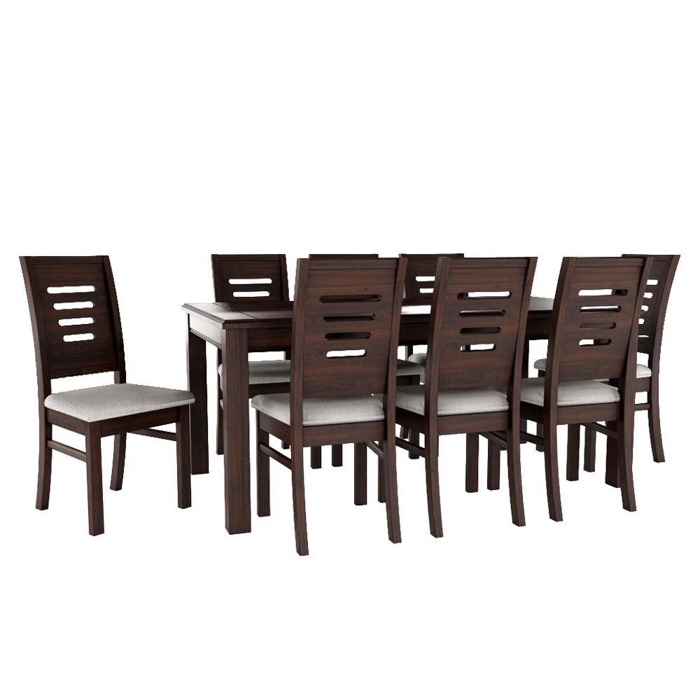 Juego de comedor roma chocolate 8 personas 2