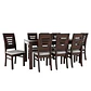 Juego de comedor roma chocolate 8 personas - Miniatura 2