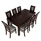 Juego de comedor roma chocolate 8 personas - Miniatura 3