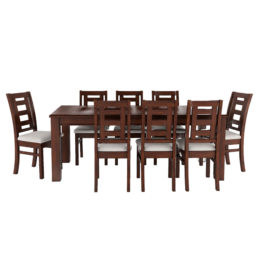 Juego de comedor sevilla nogal 8 personas 1