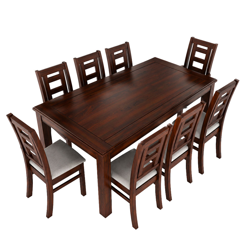 Juego de comedor sevilla nogal 8 personas 2