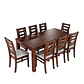 Juego de comedor sevilla nogal 8 personas - Miniatura 3