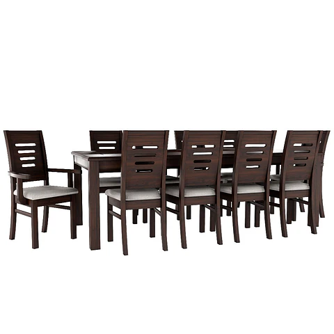 Juego de Comedor Roma 10 Personas Chocolate Incluye 2 Sitiales