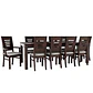 Juego de Comedor Roma 10 Personas Chocolate Incluye 2 Sitiales - Miniatura 1