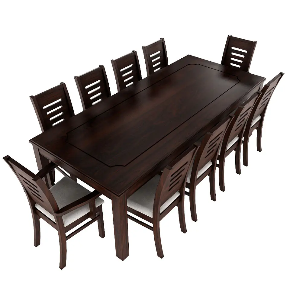 Juego de Comedor Roma 10 Personas Chocolate Incluye 2 Sitiales 2