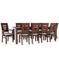 Juego de Comedor Roma 10 Personas Nogal Incluye 2 sitiales - Miniatura 1