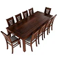 Juego de Comedor Roma 10 Personas Nogal Incluye 2 sitiales - Miniatura 2
